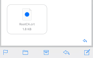 скриншот почтового ящика iOS